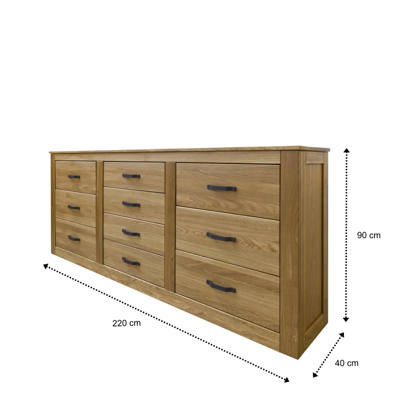 Komoda Alis 10 šuplíků